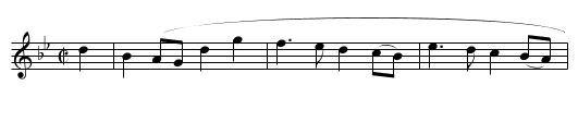 B136-  The fair one let me in - staff notation