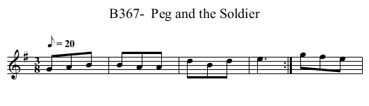 B367-  Peg and the Soldier - staff notation