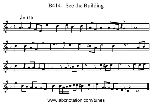 B414-  See the Building - staff notation
