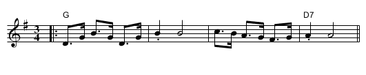 Baatsman Daack Hambo - staff notation
