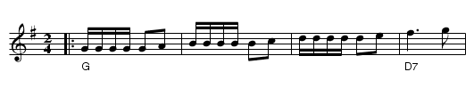 Babba-Lisas Hyfs'n - staff notation