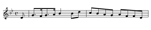Babby's Fancy - staff notation