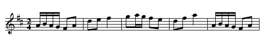 Babes in the Wood - staff notation