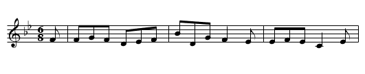 Babes in the Wood - staff notation