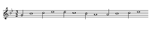 Babylon Streams L.M. - staff notation