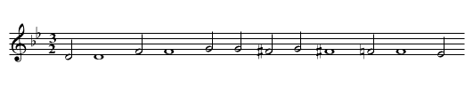 Babylon Streams L.M. - staff notation