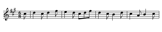 Bacca Pipes Jig - staff notation