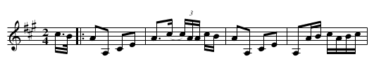 Bacchus’ Favorite Jig - staff notation