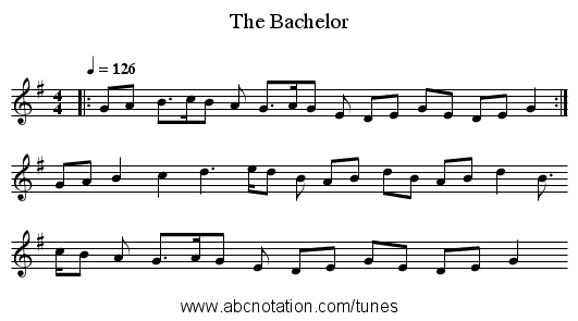 Bachelor, The - staff notation