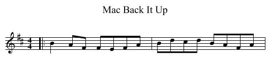 Back It Up, Mac - staff notation