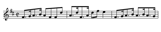 Back of the Grampians - staff notation