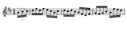 BACK OF THE HAGGARD - staff notation