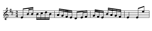 Back Side of Albany - staff notation