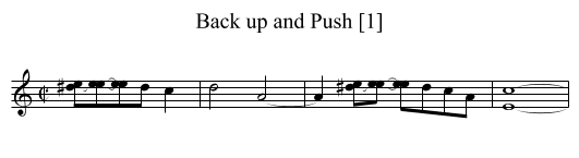 Back up and Push [1] - staff notation