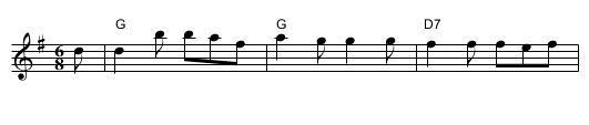 Backstairs Jig - staff notation