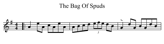 Bag Of Spuds, The  - staff notation