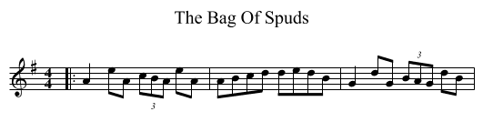 Bag Of Spuds, The  - staff notation