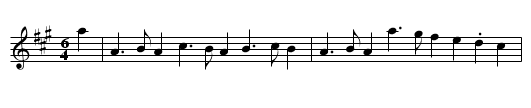 Bagpipe Hornpipe, A  - staff notation