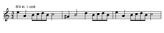 Bagpipe Hornpipe, A - staff notation