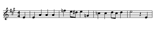 Bai Raedder - staff notation