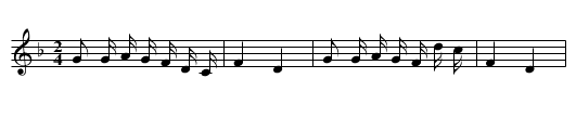 Baijia shan - staff notation