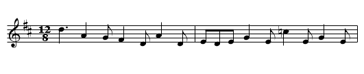 Baile an tSamhraidh - staff notation
