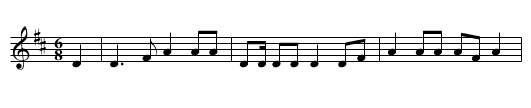 Bailiff'w Daughter of Islington - staff notation