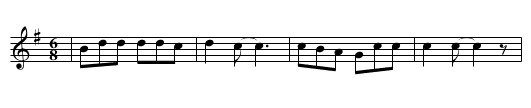 Baille de Panderu (CT 262) - staff notation