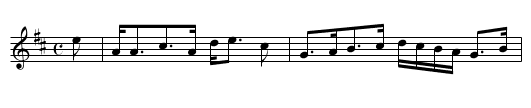 Baintighearn Stiùbhart - staff notation