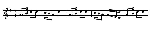 Baker's Buck - staff notation