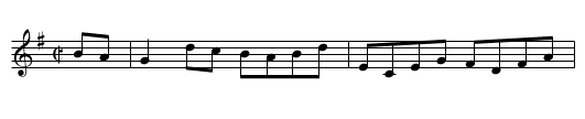 Bakers Hornpipe - staff notation