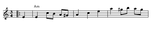 Bakmes fr&aring;n Kall - staff notation