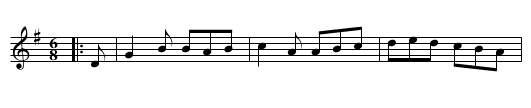 Balance the Straw [2] - staff notation