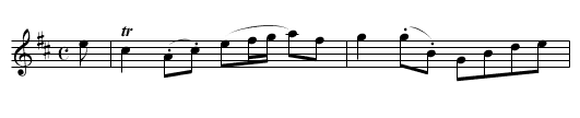 Balendaloch's Dream - staff notation