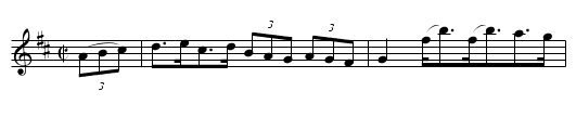 Balfe's Hornpipe              1736 - staff notation