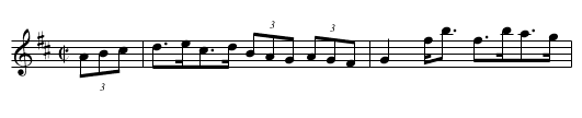 Balfe's Hornpipe - staff notation