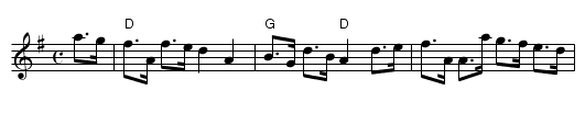 Balkan Hills - staff notation