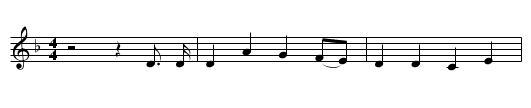 Ballad of Springhill - staff notation