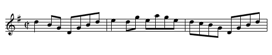 Ballina Lasses, The - staff notation