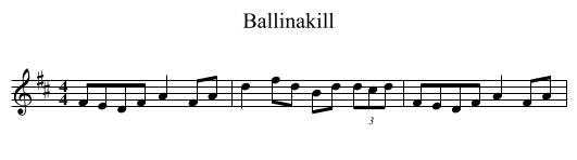 Ballinakill - staff notation