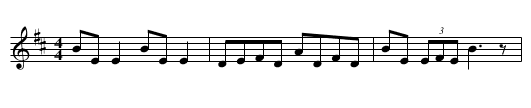 Ballinalacken - staff notation