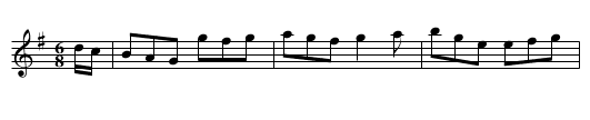 Ballinamony Horo - staff notation