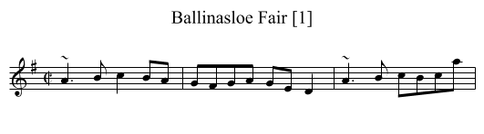 Ballinasloe Fair [1] - staff notation