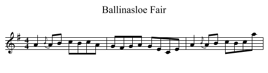 Ballinasloe Fair - staff notation