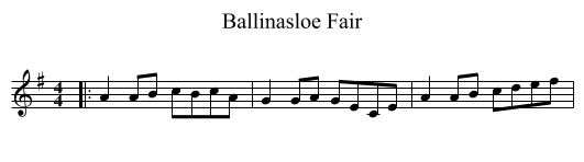 Ballinasloe Fair - staff notation