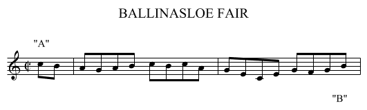 BALLINASLOE FAIR - staff notation
