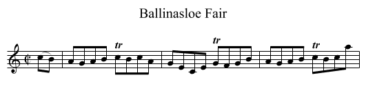 Ballinasloe Fair - staff notation
