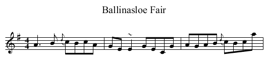 Ballinasloe Fair - staff notation
