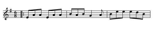 Ballinasloe Jig - staff notation