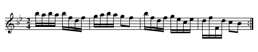 Ballinasloe - staff notation